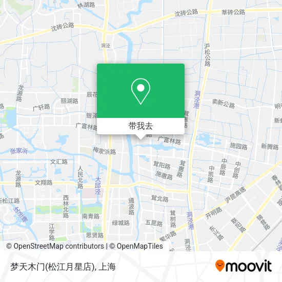 梦天木门(松江月星店)地图