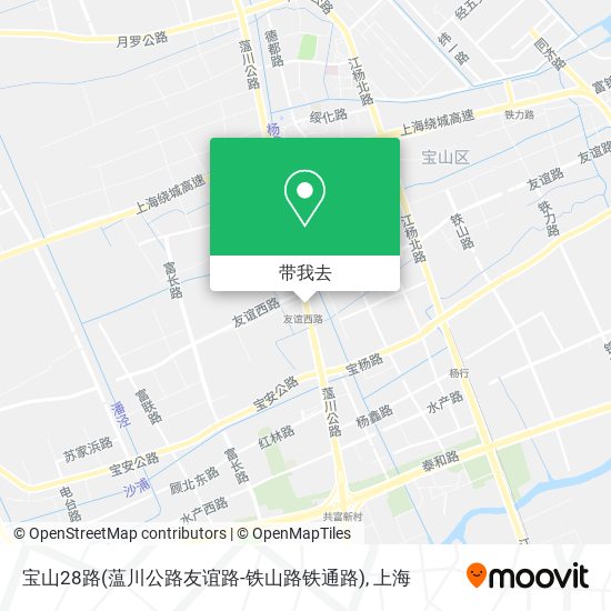 宝山28路(蕰川公路友谊路-铁山路铁通路)地图