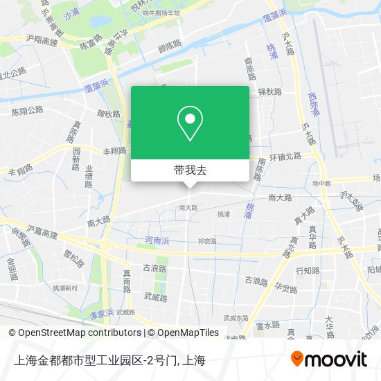 上海金都都市型工业园区-2号门地图