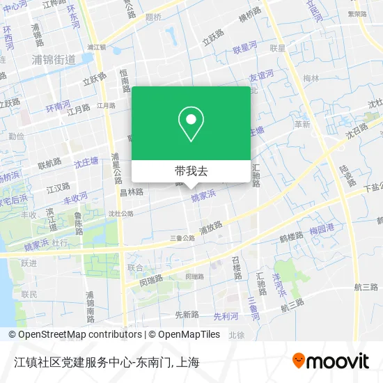 江镇社区党建服务中心-东南门地图