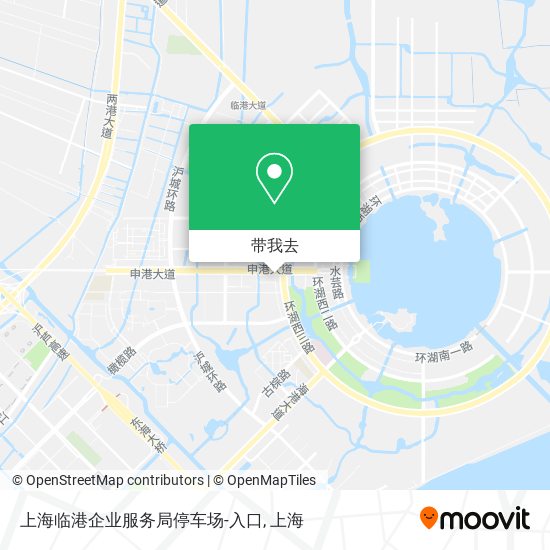 上海临港企业服务局停车场-入口地图