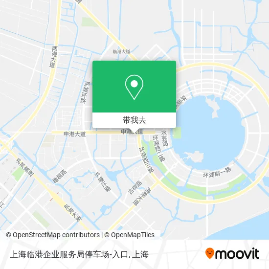 上海临港企业服务局停车场-入口地图