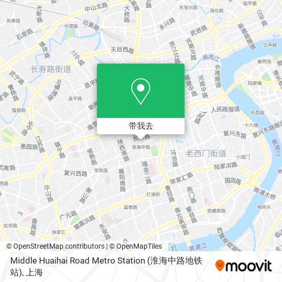 Middle Huaihai Road Metro Station (淮海中路地铁站)地图