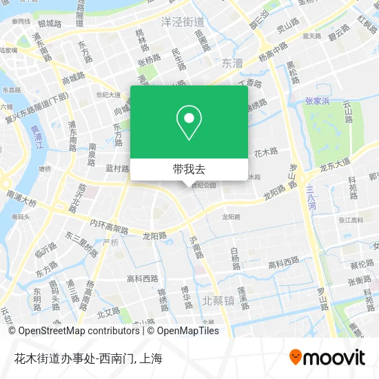 花木街道办事处-西南门地图