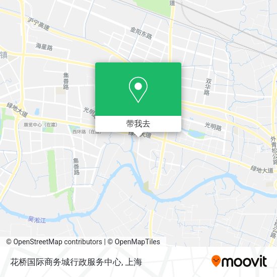 花桥国际商务城行政服务中心地图