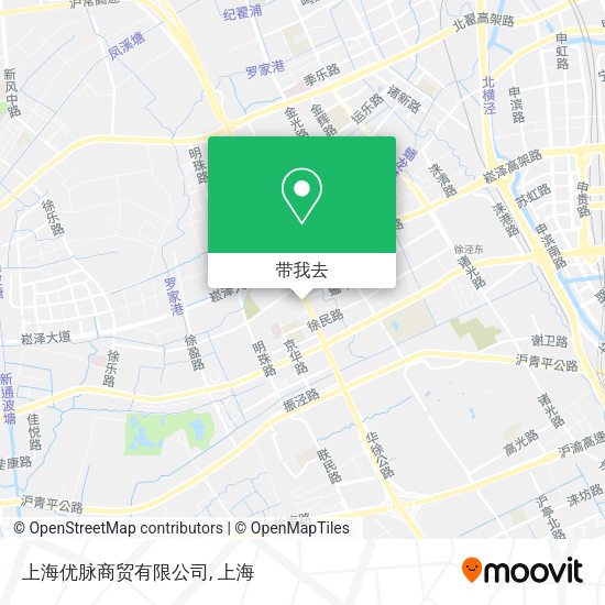 上海优脉商贸有限公司地图