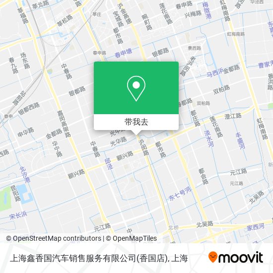 上海鑫香国汽车销售服务有限公司(香国店)地图
