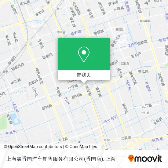 上海鑫香国汽车销售服务有限公司(香国店)地图