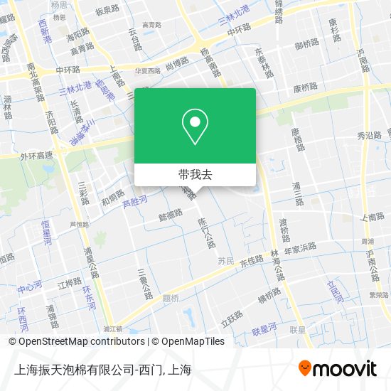 上海振天泡棉有限公司-西门地图