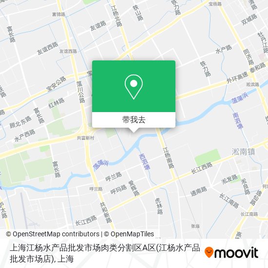 上海江杨水产品批发市场肉类分割区A区(江杨水产品批发市场店)地图