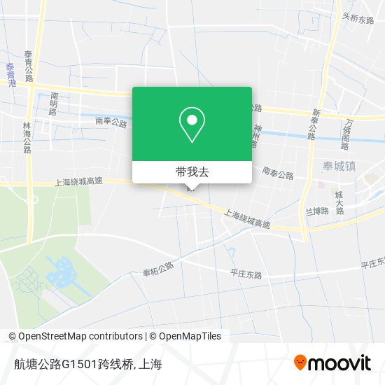 航塘公路G1501跨线桥地图