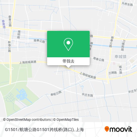 G1501/航塘公路G1501跨线桥(路口)地图