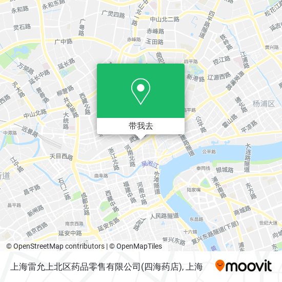 上海雷允上北区药品零售有限公司(四海药店)地图