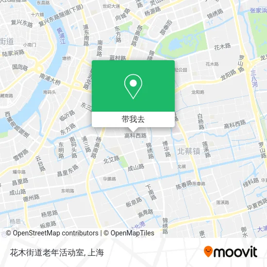花木街道老年活动室地图