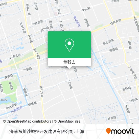 上海浦东川沙城投开发建设有限公司地图