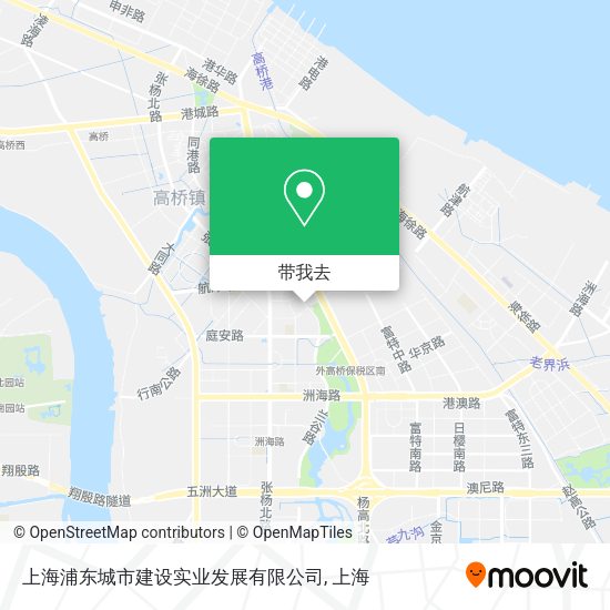 上海浦东城市建设实业发展有限公司地图