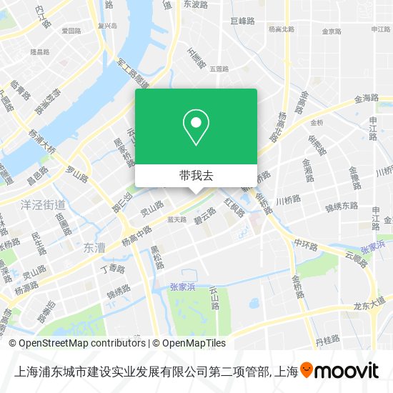 上海浦东城市建设实业发展有限公司第二项管部地图