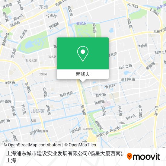 上海浦东城市建设实业发展有限公司(畅星大厦西南)地图