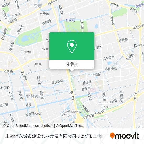 上海浦东城市建设实业发展有限公司-东北门地图