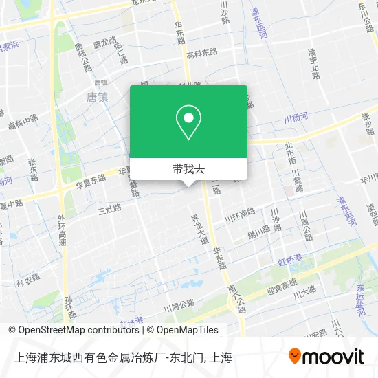 上海浦东城西有色金属冶炼厂-东北门地图