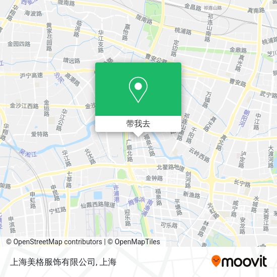 上海美格服饰有限公司地图