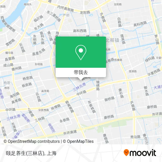 颐足养生(三林店)地图