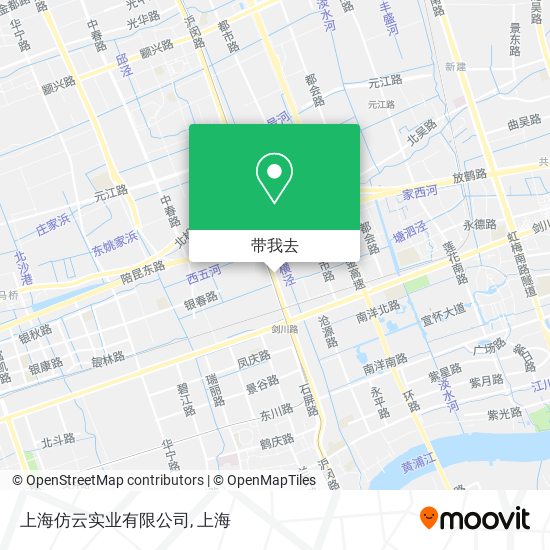 上海仿云实业有限公司地图