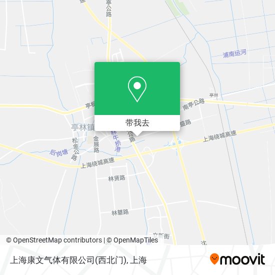 上海康文气体有限公司(西北门)地图