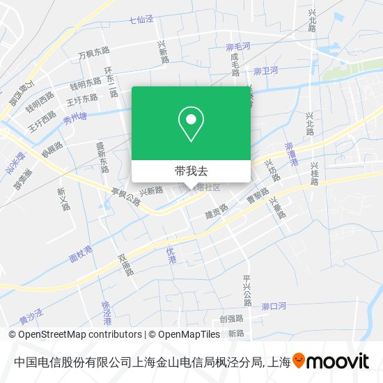 中国电信股份有限公司上海金山电信局枫泾分局地图