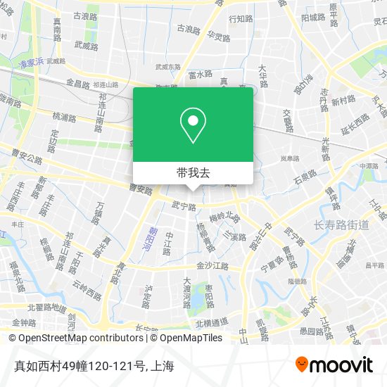 真如西村49幢120-121号地图