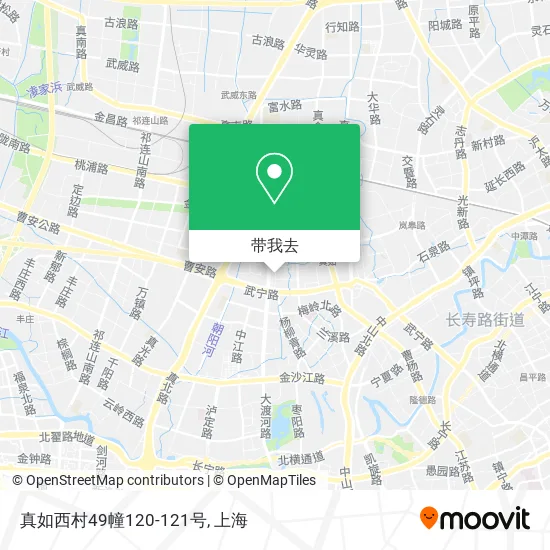 真如西村49幢120-121号地图