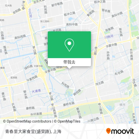 青春里大家食堂(盛荣路)地图