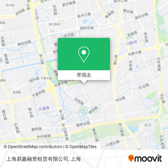 上海易鑫融资租赁有限公司地图