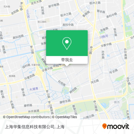 上海华集信息科技有限公司地图