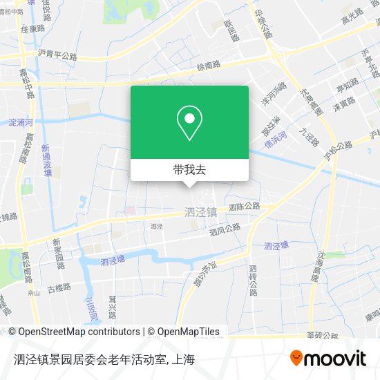 泗泾镇景园居委会老年活动室地图