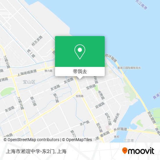 上海市淞谊中学-东2门地图