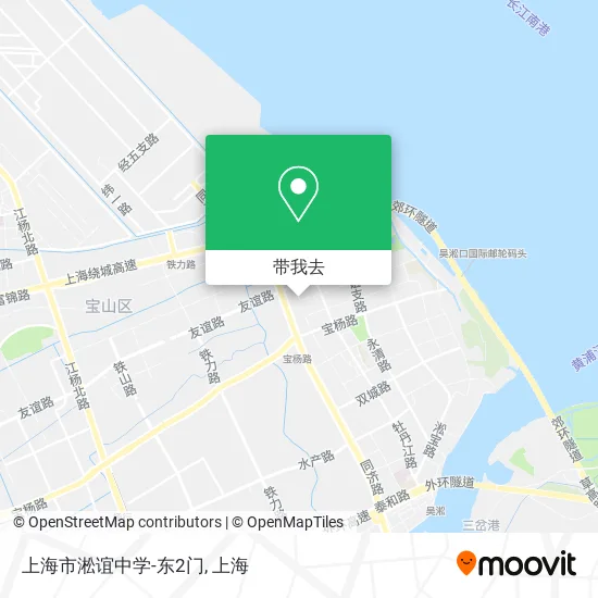 上海市淞谊中学-东2门地图