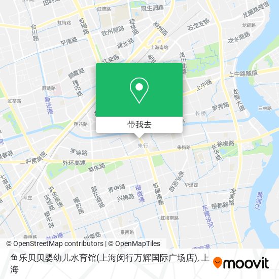 鱼乐贝贝婴幼儿水育馆(上海闵行万辉国际广场店)地图