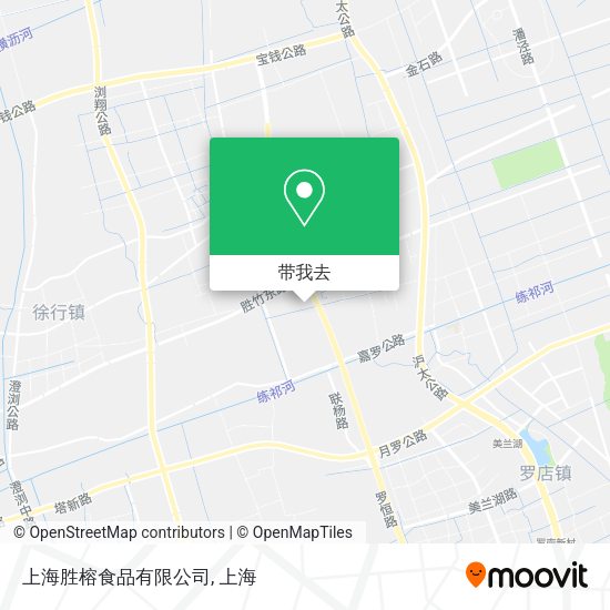 上海胜榕食品有限公司地图