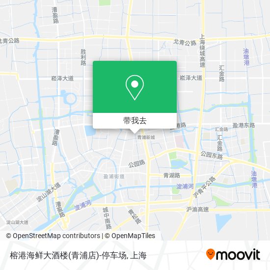榕港海鲜大酒楼(青浦店)-停车场地图