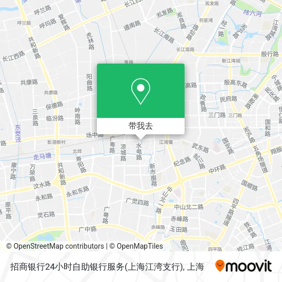 招商银行24小时自助银行服务(上海江湾支行)地图