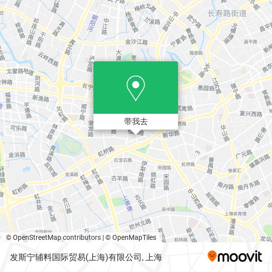 发斯宁辅料国际贸易(上海)有限公司地图