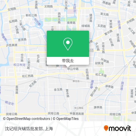 沈记绍兴锡箔批发部地图