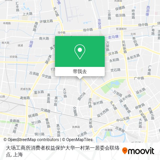 大场工商所消费者权益保护大华一村第一居委会联络点地图