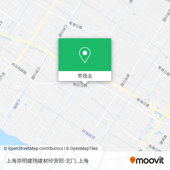 上海崇明建翔建材经营部-北门地图