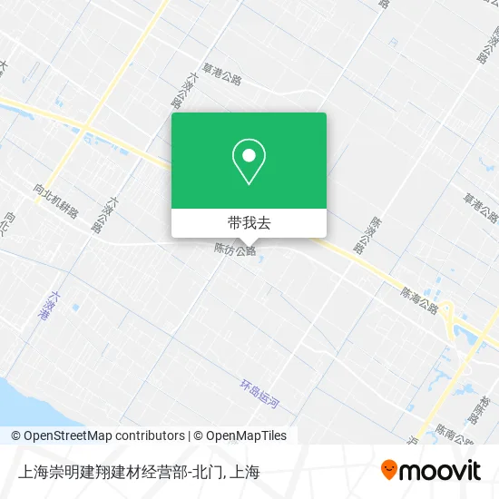 上海崇明建翔建材经营部-北门地图