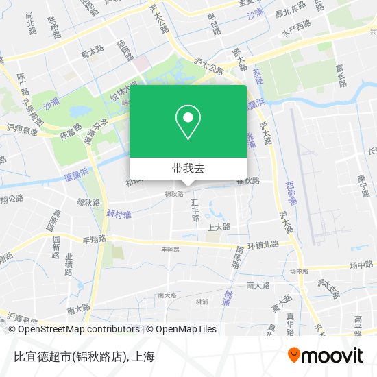 比宜德超市(锦秋路店)地图