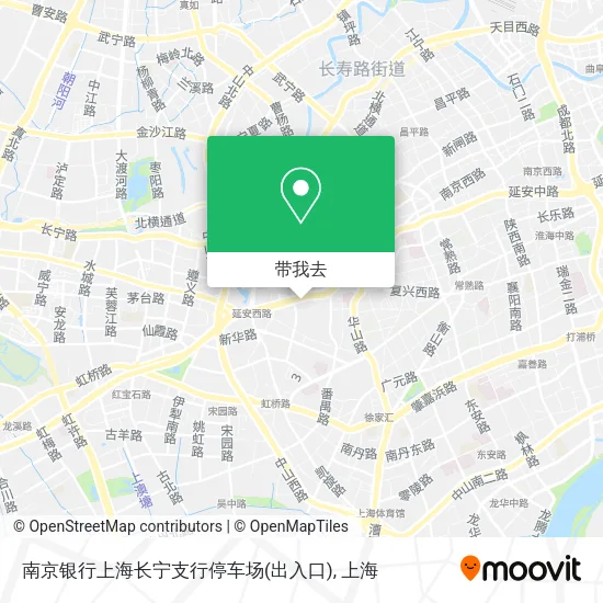 南京银行上海长宁支行停车场(出入口)地图