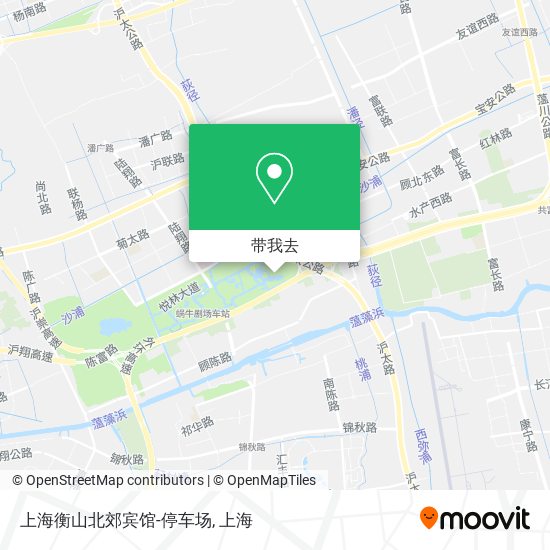 上海衡山北郊宾馆-停车场地图