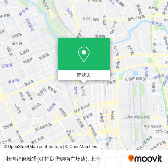 杨国福麻辣烫(虹桥良华购物广场店)地图